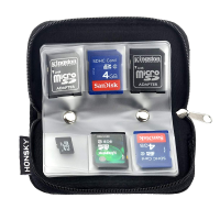 Honsky Memory Card Case 22 Slots Black